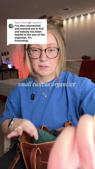 Replying to @Bean 🍉 here are the dimensions of my small canvas organizer and I found a size guide online I shared in the video for you 🫶 Portland leather goods small canvas organizer in cloverfield @Portland Leather 