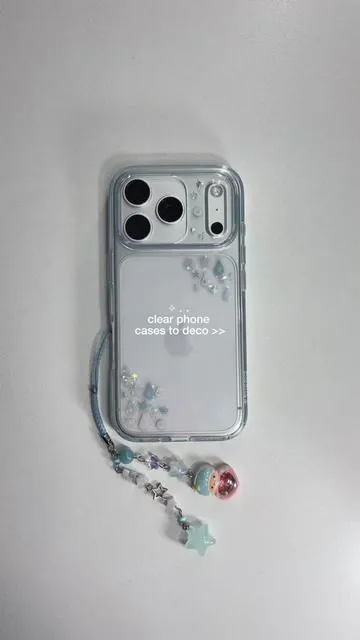 i just can’t stick with only one case i love switching it up - so clear cases are my favvv bc you can deco it + personalize it more! ⋆˚𝜗𝜚˚⋆ #phonecase #clearphonecase #deco #stickers #cuteaesthetic 