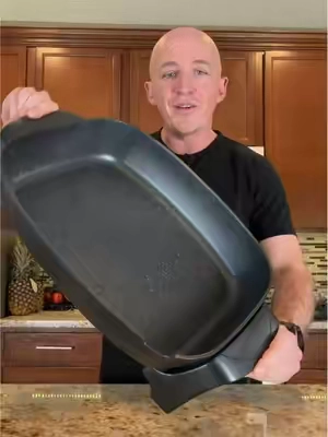 This jumbo electric skillet is great for meal preps and large meals. #electricskillet #cookware #tiktokshopcreatorpicks #tiktokshopjumpstartsale @QVC, Inc 