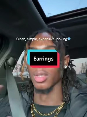 I should of gatekept this im ngl🤦🏾‍♂️ #earrings #moissaniteearrings #Mensearrings ##tiktokmademebuyit