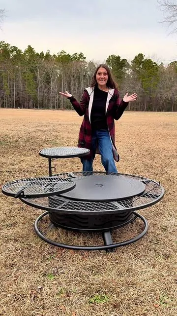 Do you enjoy sitting around a Firepit making memories and having a good time.  Grab up your Outvue Firepit today. #firepit #tiktokshopjumpstartsale #tiktokshopcreatorpicks #outdoors #grilling 