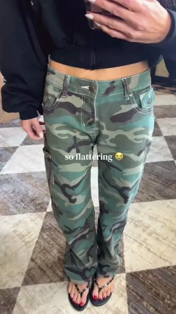 Flattering camo pants with a comfortable fit and easy straight leg silhouette. #ad 