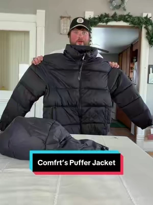 Trying Comfrt’s puffer jacket! #comfrt #pufferjacket #comfrtclothing #puffer #winterjacket 