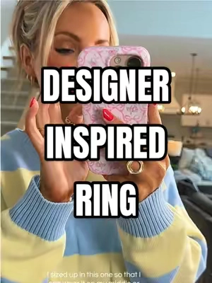 Couldn’t bring myself to spend a $170 on the look a like so I found this one from @Ettika instead!#jewelry #ring #lookforless #circlering #jewelrytok 