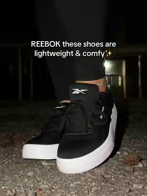 Reebok onlux casual sneakers are lightweight and comfy🖤✨ @QVC, Inc 