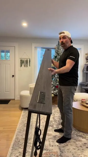 A back of the sofa table with outlets! are you kidding me right now? It’s also gonna have USB and USB-C ports rate attached to it. #TikTokShopCreatorPicks #Table #SofaTable #SmartTable #TableWithChargers 