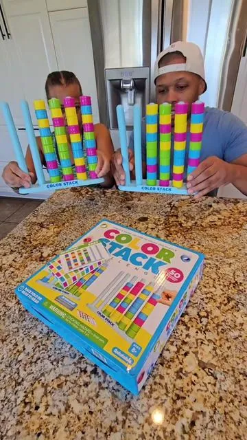 stacking colors today. #colorstack #familygame #fungames #boardgames #viralgames 