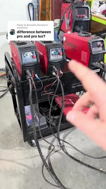 Replying to @Brandon Harmon can’t go wrong with either one. If you need/want the extra features, then go with the prolux. @Arccaptain Official #plasmacutting #welding #tooltok #metalfabrication 