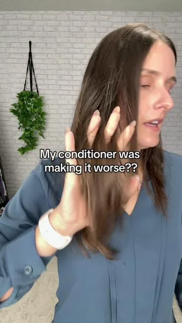 If your having excessive hair shedding, try this shampoo and conditioner #hairshedding #hairbreakage #hairloss 