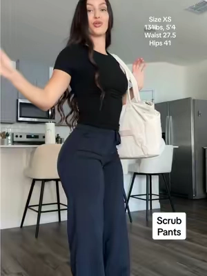 These scrub pants are for the girl who works 12hr shifts but still wants to feel cute 💙 @G4Free Store  #g4free #giftideas #ValentinesDay #scrubpants #drawstringpants 