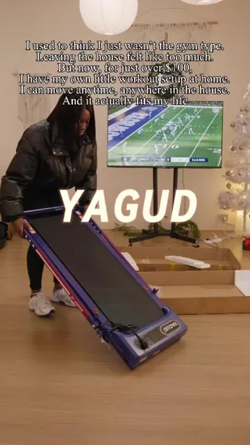 I’m not a gym person. This just makes it easier to move#yagud #yagudfitness #walkingpadathome #walkingpad #giftedinlove #TikTokShopStockUp #homefitness