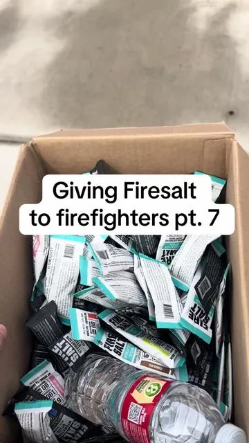 What new flavor should we make?🔥#firesalt #smallbusiness #hydration #fireman 