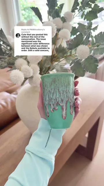 Replying to @PNWblueberry I can see you’re very upset about this, I’m sorry it affected you that much 🫣 #ceramicmug #coffeemug #handmademugs #ceramics #tiktokshopcreatorpicks 