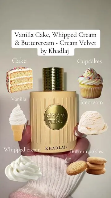 Vanilla Cake, Whipped Cream & Buttercream – Cream Velvet by Khadlaj 🍰🤍 sweet creamy gourmand fragrance

#creamvelvet #khadlajperfume #vanillacakeperfume #gourmandfragrance #tiktokshopcreatorpicks
 