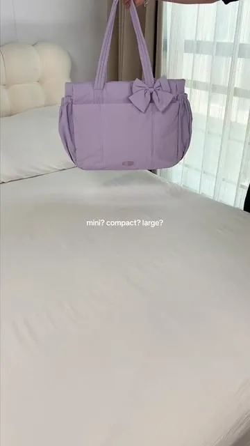 Which one will u pick?💜🪻#bagsmart #totebag #everydaybag #collegebag #officebag 