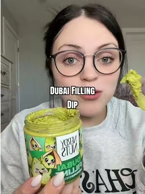 I fear this dubai filling dip will be coming on everything #dubaifilling #dubaichocolate #nerdynuts #tiktokshopcreatorpicks #dessert 