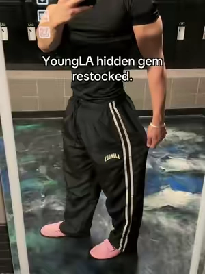 It's been months bro finally #youngla #flagship #trackpants #restock #pants