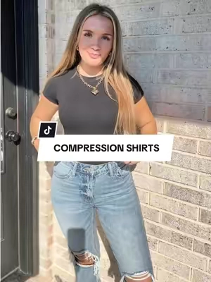 The quality on these basics tops is sooo good 🔥 the compression is just top tier #outfit #basics #outfitideas #fashion #womensclothing 