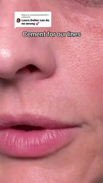 Replying to @macisbackafter50 this stuff is legit! This is erasing all of those fine lines so that my makeup can finally lay beautifully instead of settling into all those creases.@Laura Geller Beauty targeted fine line filler is the only product that has ever done that for me#finelinesandwrinkles #laurageller #skincarehacks #makeupover40 #makeuphacks 