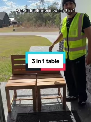 This thing is versatile  #costway #convertachair #convertabench #patiofurniture 