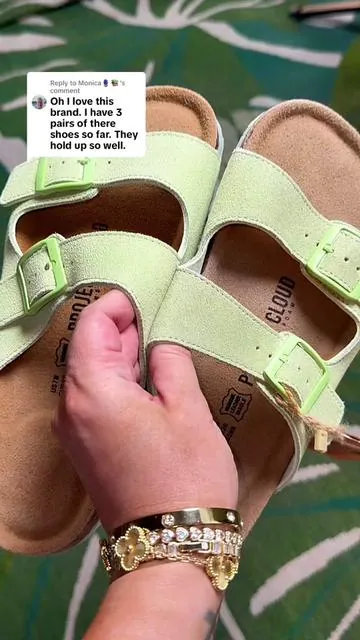 Replying to @Monica🪻📚 sandals with arch support, memory foam, and made of genuine suede but they’re actually affordable!! #womenssandals #projectcloudsandals #twostrapsandal #summersandals #tiktokshopcreatorpicks @Project Cloud Shoes 