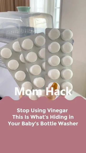 Stop Using Vinegar This Is What's Hiding in Your Baby's Bottle Washer#momessentials #bottlewasher #hardwater #descalingtablets #momcozybottlewasher 