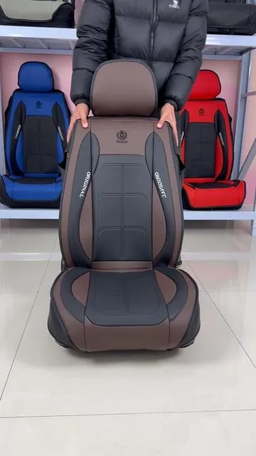 Leather Car Cushions: Modern Vibe & Super Durable!  #MatteCarInterior #ModernCarStyle #ScratchProofCar #CarMustHaves#CarSeatCovers