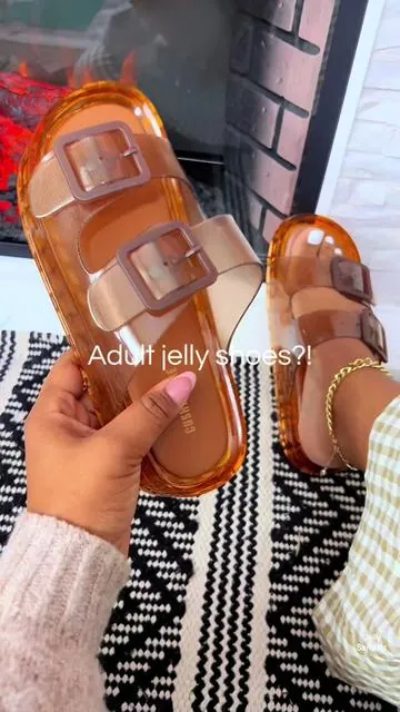 Jelly sandals #jellysandals #jellyshoes #tiktokshopstockup #ttsfashionweek #tiktokshopcreatorpicks @Cushionaire l