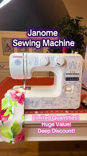 This is a steal! Janome is a trusted brand and the quality of the machine shows it. Metal internal structure. Solid but portable. Beginner friendly. Quantity is limited as this is the Bridgerton Limited Edition. Get it before it’s sold out and/or the sale expires! #craft #sewing #crafting #seamstress #janome 