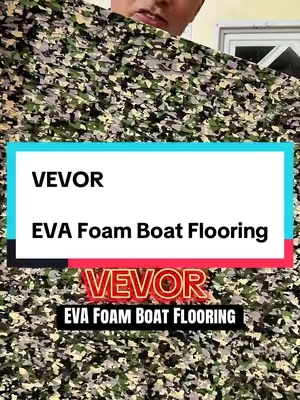 VEVOR EVA Foam Boat Flooring – 94.5” x 23.6” Self-Adhesive Non-Slip Marine Decking Sheet Description: Upgrade your boat with VEVOR EVA Foam Marine Decking for better traction, comfort, and style. This 94.5” x 23.6” self-adhesive boat flooring provides a non-slip surface that’s soft underfoot and resistant to water, salt, and UV exposure. Easy to cut and customize for boats, pontoons, jon boats, kayaks, and even cooler tops or trailer steps. The strong adhesive backing ensures a secure fit while adding a professional marine look. Key Features: • 94.5” x 23.6” EVA foam sheet • Non-slip textured surface • Self-adhesive backing • Water, salt & UV resistant • Cushioned comfort for long days on the water • Easy to cut & customize • Great for boats, pontoons & marine projects Keywords: EVA boat flooring, marine decking foam, self adhesive boat deck, non slip boat flooring, pontoon deck foam, jon boat flooring, marine floor mat, boat traction pad, waterproof deck foam Hashtags (5 max): #TikTokShopCreatorPicks #TikTokShopStockUp #BoatLife #FishingSetup #MarineUpgrade