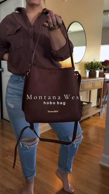 In the color coffee ☕️🤎 @Rustic Charm Bootic #purse #pursetok #wranglerpurse #hobobag #crossbodybag 