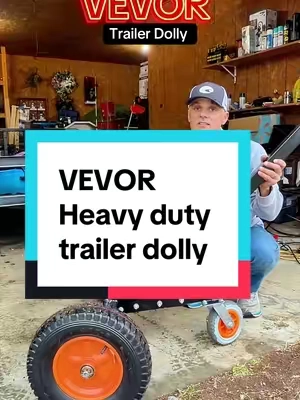 VEVOR Adjustable Trailer Dolly – Heavy Duty Trailer Mover with Pneumatic Tires (Up to 1500 lb Tongue Weight) Description: Move your trailer without hooking up your truck. The VEVOR Adjustable Trailer Dolly makes it easy to maneuver boat trailers, utility trailers, campers, and more in tight spaces. Built with a heavy-duty steel frame and large pneumatic tires, this trailer mover handles heavy tongue weight while providing smooth control on gravel, concrete, and uneven ground. Adjustable height design fits most trailer couplers and helps position your trailer exactly where you need it. Key Features: • Heavy-duty steel construction • Adjustable height for different trailer sizes • Large pneumatic tires for stability • Easy maneuvering in tight spaces • Ideal for boat, utility & camper trailers • Great for garages, driveways & storage lots Keywords: trailer dolly, trailer mover, adjustable trailer jack, boat trailer mover, utility trailer dolly, heavy duty trailer dolly, manual trailer mover, trailer positioning tool Hashtags (5 max): #TikTokShopCreatorPicks #TikTokShopStockUp #TrailerLife #GarageSetup #OutdoorTools