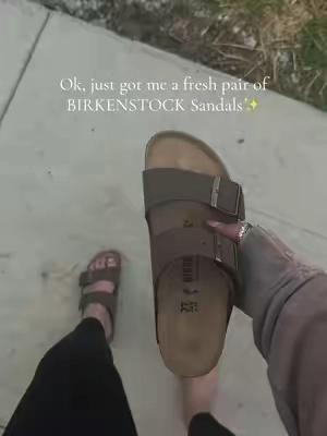 Birkenstock two strap adjustable sandals @QVC, Inc 🤎✨