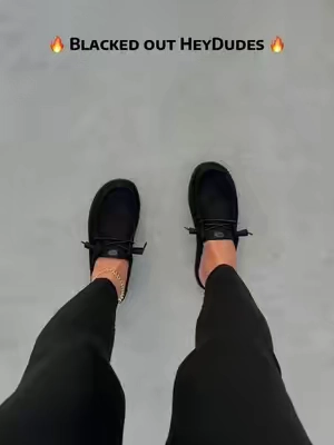 #heydudeshoes #blackshoes #sliponshoes #heydudes #tiktokshopspringglowup @HeyDude 