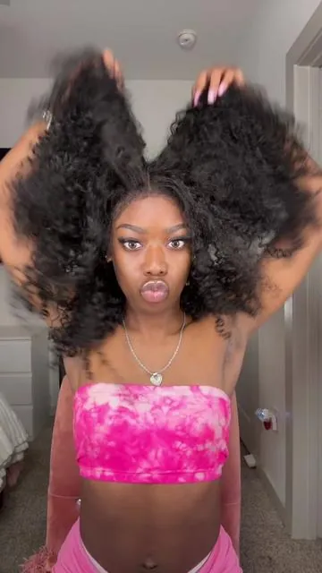 Ashimary Hair | Glueless Kinky Curly 4C Edges Invisi Strap Laid Flat 360 Wig @Ashimary Hair Beauty @Ashimaryhairwigs  extra 20% off: TTAH20 #ashimaryhair #kinkycurlywig #360wig #gluelesswig #riannaimari 