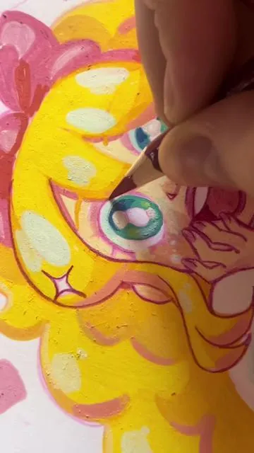 Tripods are a huge help for recording my drawing process! #magicalgirl #animeart #markerart #drawingprocess #creatorsearchinsights 