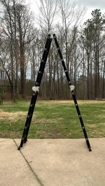 VEVOR Multi-Purpose Folding Ladder,  , 7-in-1 Tall Extension Step Ladder, A Frame 5 Step Telescoping Ladder, 19ft Reach Height Heavy Duty Adjustable Ladder, 330 lbs Capacity for Home Outdoor #tiktokshopspringglowup #vevorsuperbranddays #ladders #foldingladder #vevortools 