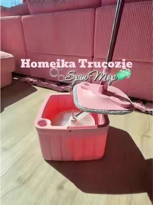 Back in Stock!!! The Viral Pink Spin Mop @Homeika US #spinmop #mop #CleanTok #trucozie #pinkaesthetic  