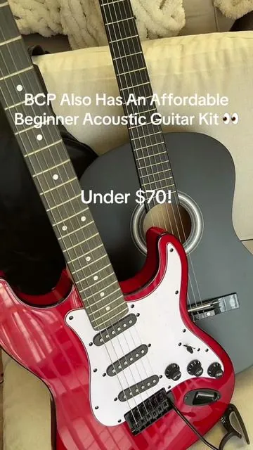 I’m telling you all if you wanna learn how to play the guitar, @Best Choice Products, Inc. has affordable kits in different colors 🤩🎸 #guitar #guitartok #beginner #affordable #music 