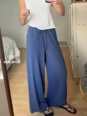 30% linen / 70% cotton! so flowy I love these