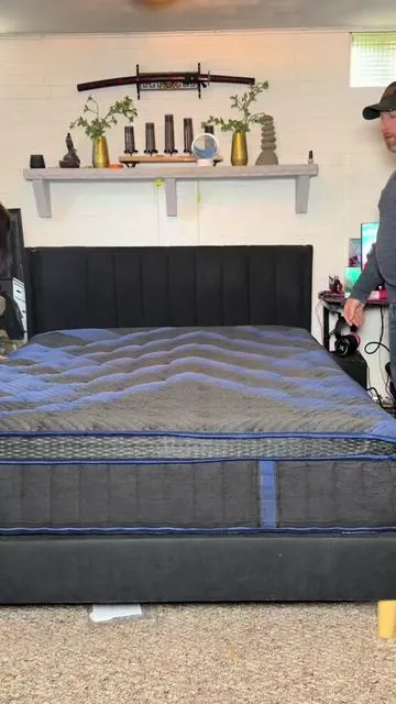 My teenage son needed a new mattress in this hybrid mattress in a box ended up being the perfect affordable option. It combines cooling gel, memory foam with independent pocket coils, giving you both comfort and supportive structure. It expanded quickly right out of the package and it even has built in handles that make moving it around so much easier. If you’re looking for a reliable mattress for kids room, guest room or even your own bedroom without spending mattress store prices this one is definitely worth checking out #tiktokshopspringglowup #tiktokshopcreatorpicks #mattressinabox #bedroomupgrade #affordablemattress 