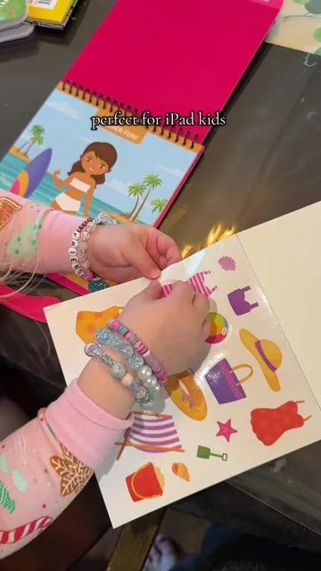 Three options of sticker books and free shipping ! Great for summer outings and car rides ! #stickers #toddlers 