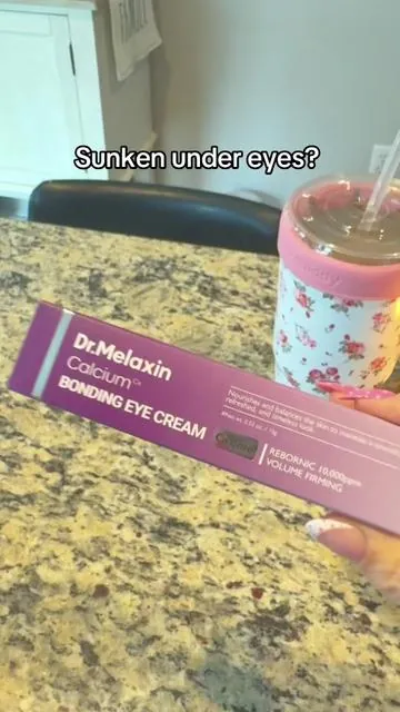 Calcium Bonding Eye Cream formulated for Sunken Under-Eyes, Sagging Eye Bags, and Fine Lines  #undereyebags #eyecream #drmelaxin #tiktokshopcreatorpicks #tiktokshopspringglowup 