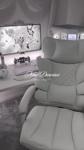 i actually really like this new version of the chair, it's great for your posture! super cute 🤍 @dowinx_furniture 🤍 #tiktokshopspringglowup #tiktokshopstockup #fanfavoritedeals #refreshedlook #tiktokshopfinds #techtok #tech #gaming #setup #desk #tiktokshopcreatorpicks #tiktoksearchinsights #tiktokcreatorsearchinsightsincentive #dowinx #gamingchair #dowinxgamingchair #chair #furniture #dowinxofficechair