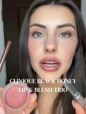 NEW TTS exclusive Black Honey Lip & Blush Trio🖤🍯 @Clinique #Clinique #BlackHoney #CliniqueSuperBrandDay #tiktokshopspringglowup #springglowup 