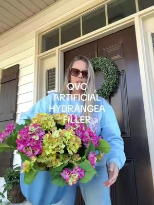 💐✨ The prettiest & simplest way to decorate this spring!! The artificial hydrangea filler from @QVC, Inc #springfinds #hydrangea #springdecorating #fakeflowers #tiktokshopspringglowup 