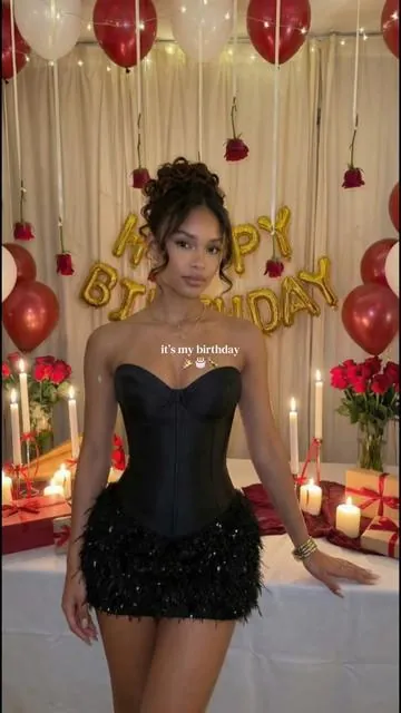 it’s my birthday… of course I had to serve a look🥹🥹 #tiktokshopspringglowup #itsmybrithday #birthdaydress #blackdress #birthdaygirl 
