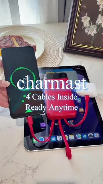 I brought ONE charger… Now everyone wants to use it. #charmast #powerbank #portablecharger #4in1charger #tiktokshopspringglowup @tiktok creators 