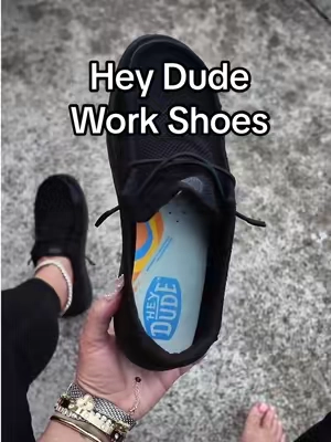 Comfort you can actually work in 👟✨ Hey Dude making busy days easier #heydude #heydudeworkshoes #heydudes #workshoes #tiktokshopcreatorpicks @HeyDude 