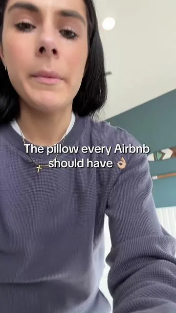 No waking up with a stiff neck at our air bnb 😂 #fyp #foryoupage  @Mellow Sleep 
